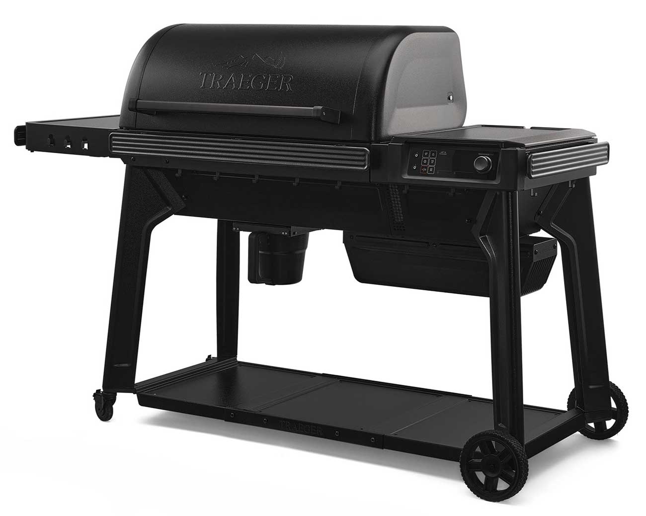 Front Left view of Woodridge Pro Wood Pellet Grill