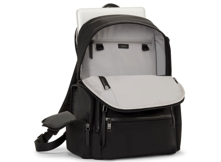 slim backpack tumi Alpha Medium 15" Expandable Black this backpack ensures your essentials are secure Tumi Alpha Bravo Collection Nomadic
