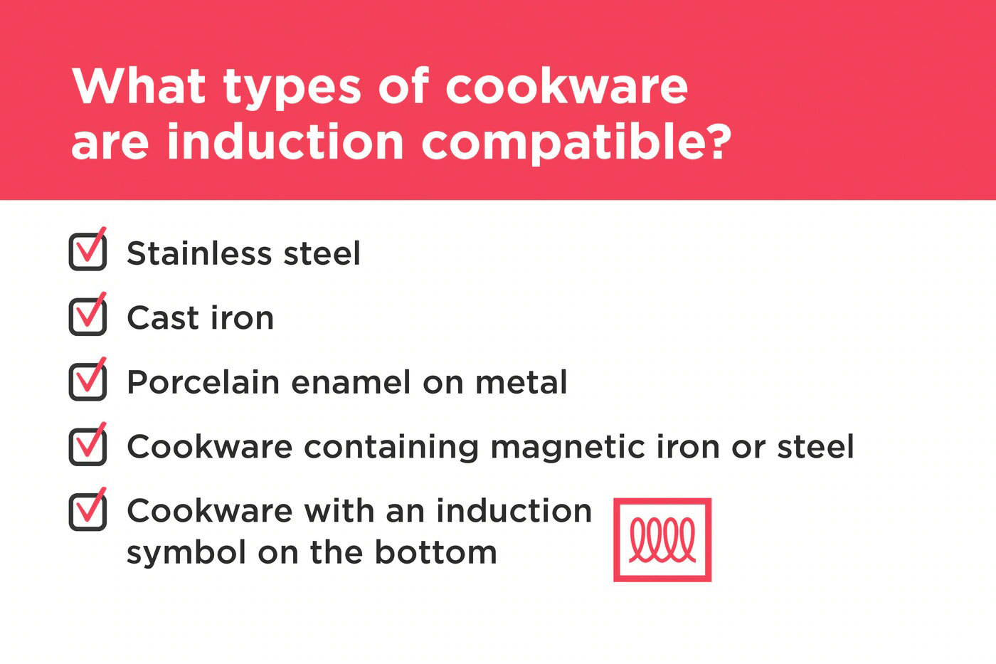 Info View of Cookware Compatibility