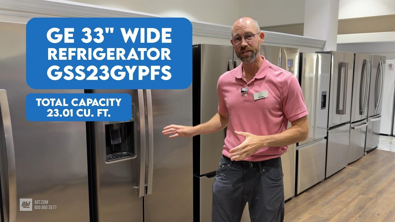 Watch GE Side-by-Side Refrigerator - GSS23GYPFS
