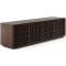 BDI Elements Media Console Rolling Plinth Base with 4 Constellation Doors in Toasted Oak