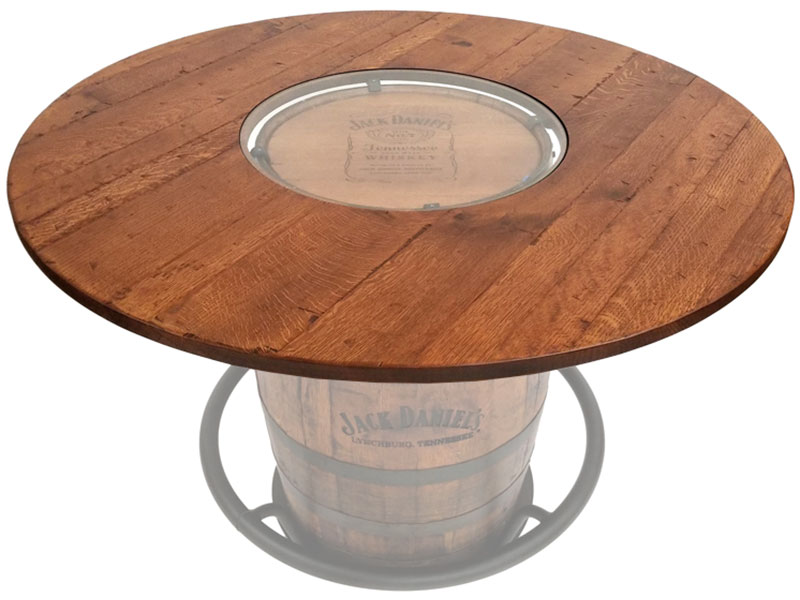 Front view of Gascho Furniture Jack Daniels table top