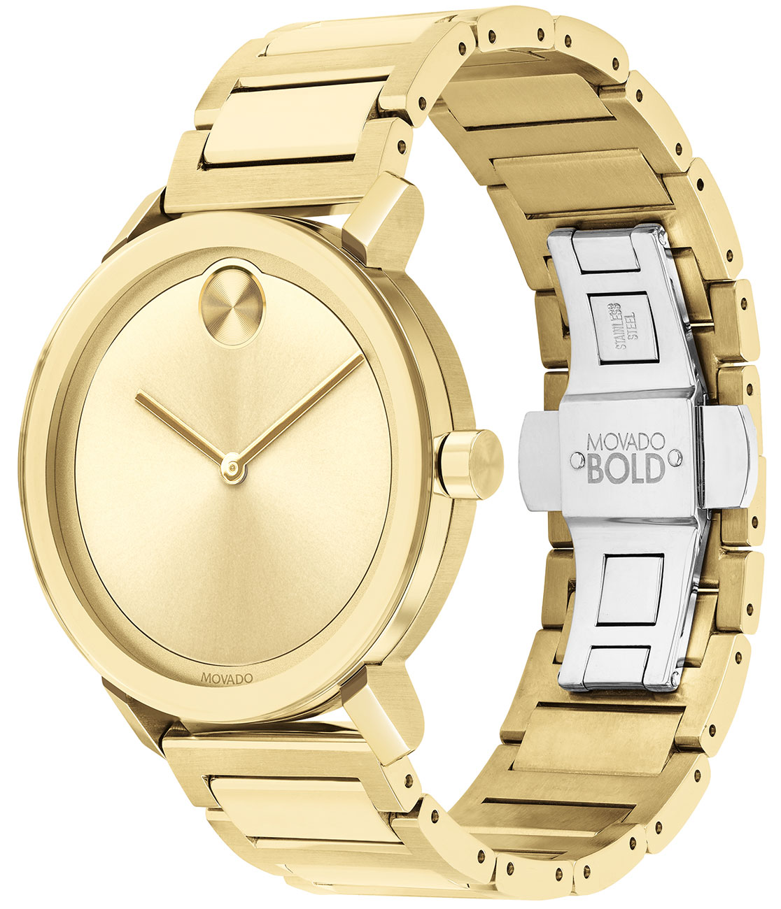 Movado Bold Evolution 40mm Gold Mens Watch 3600508