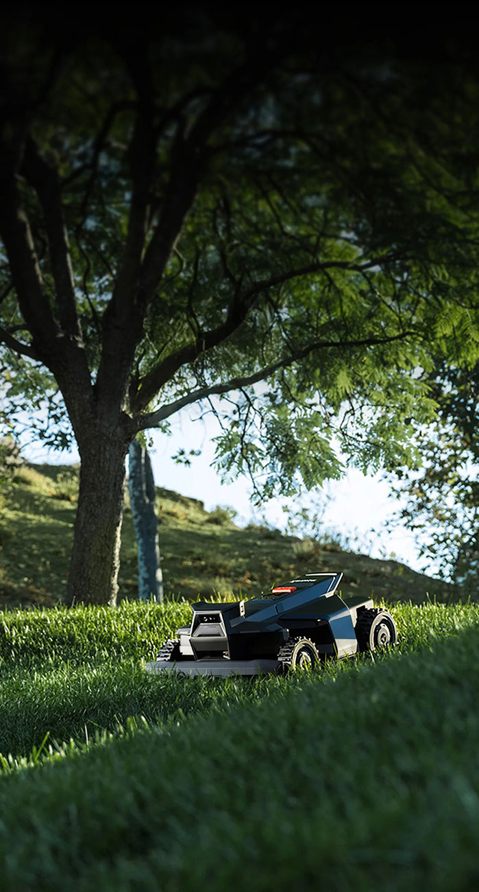 View of Navimow Robotic Mower in Use