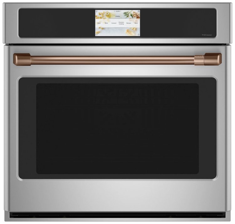 Large image of Cafe 30" Brushed Copper Single Wall Oven Handle