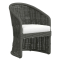 Sunset West Cabo Dining Chair in Soothe Pearl Sunbrella | Kahlua