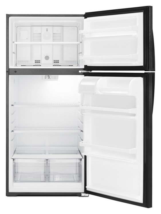 Large image of Whirlpool ADA 14.33 Cu. Ft. Top-Freezer Refrigerator 28-Inch Wide in Black