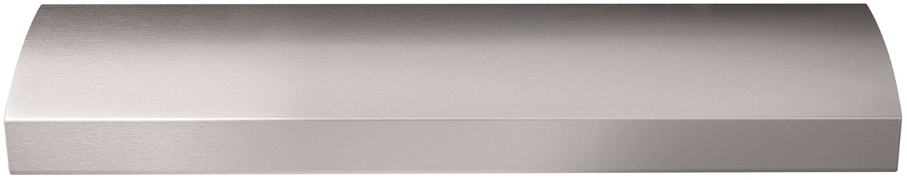 Front of range hood in Stainless Steel.
