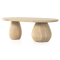 Four Hands Merla Wood Coffee Table in Light Natural Ash Veneer