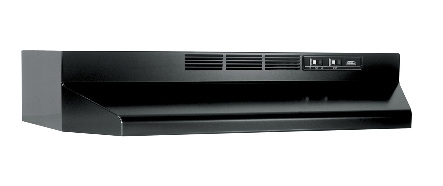 Broan ADA 41000 Series 30" Black Under-Cabinet Range Hood - 413023