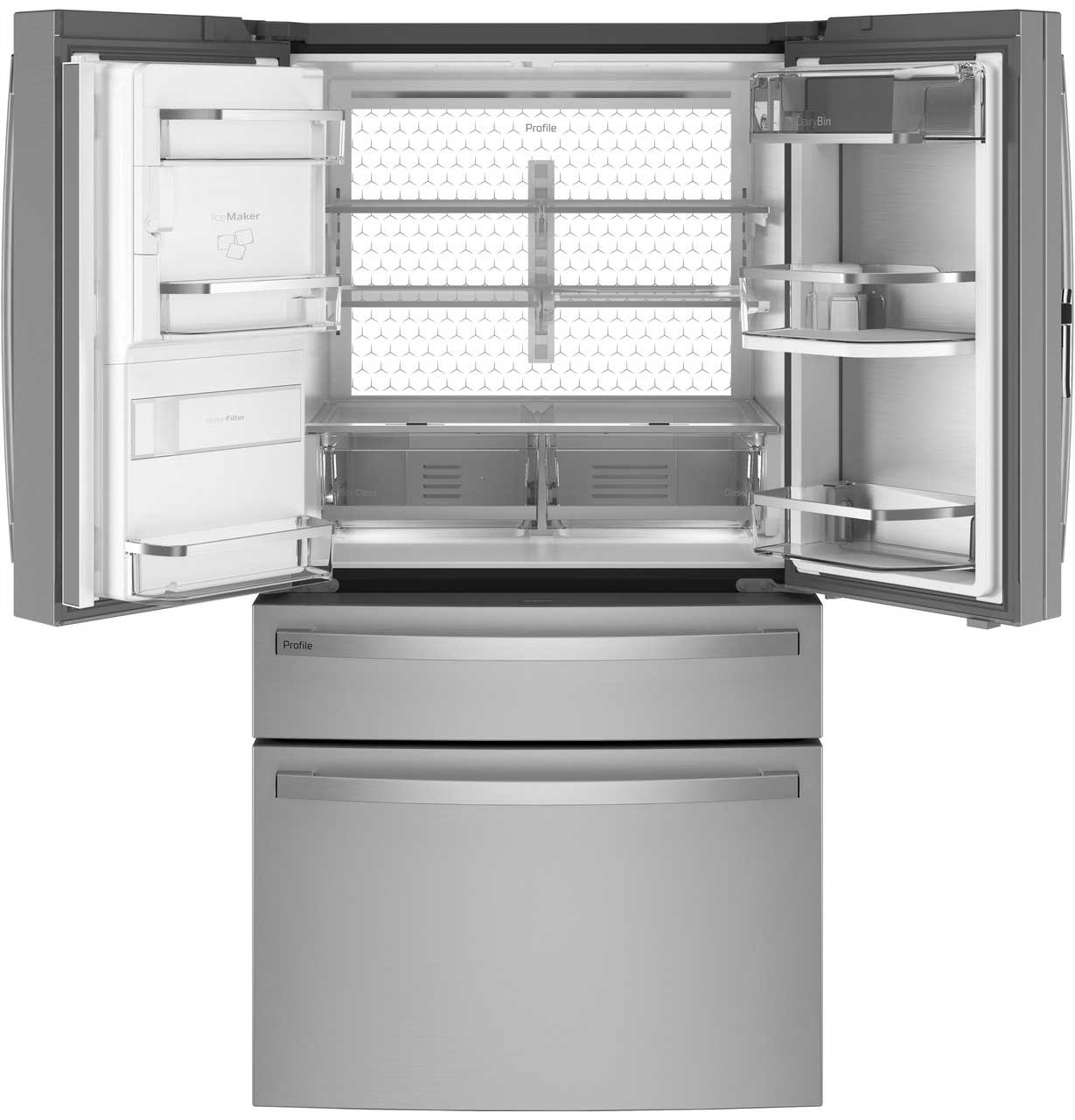 GE Profile - PXD22BYPFS - 4 Door French Door Refrigerators