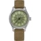 Hamilton Khaki Field Titanium Auto Green Dial Brown Leather Strap Watch, 42mm
