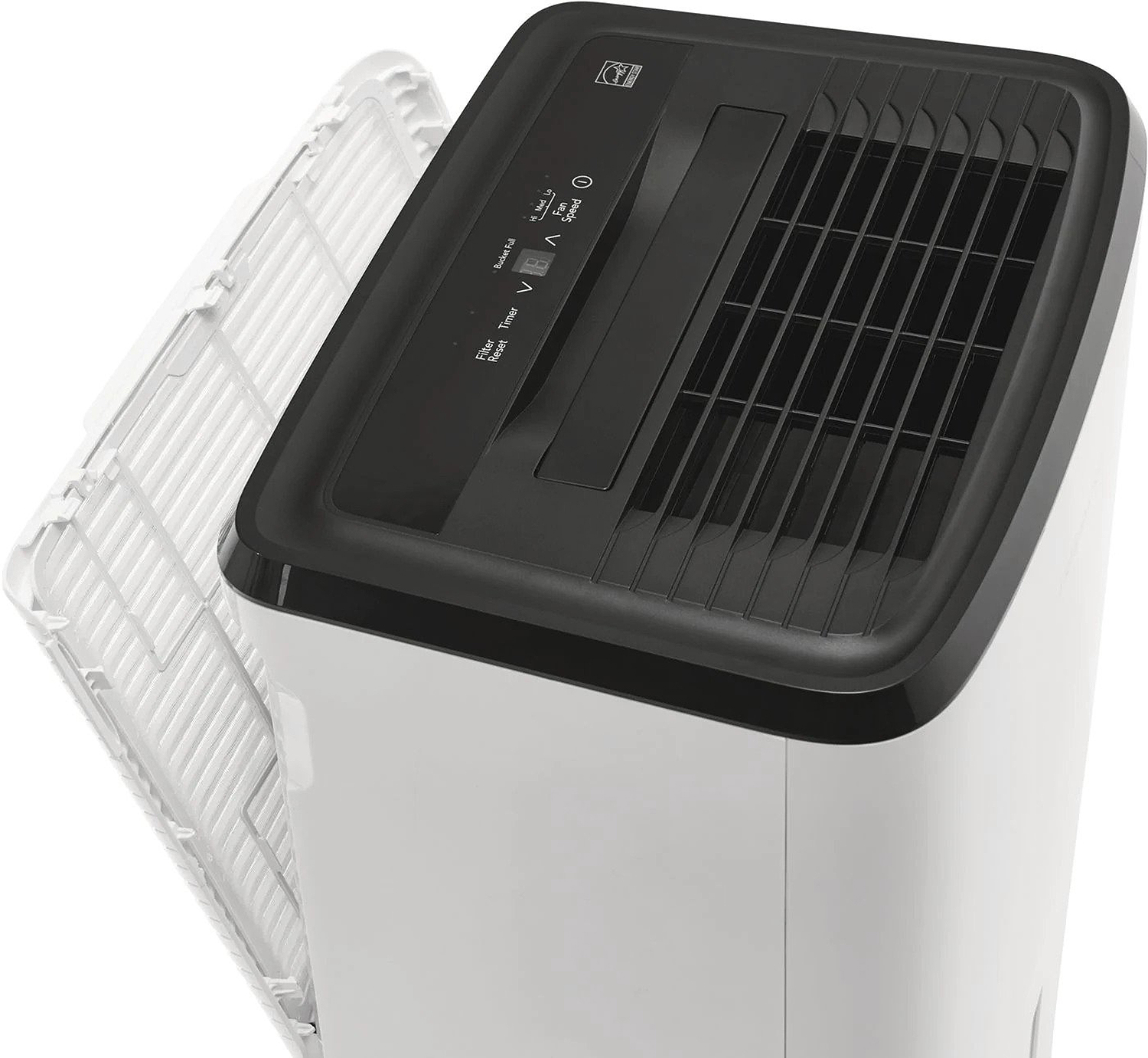 White Frigidaire 35 Pint Dehumidifier with Open Filter 