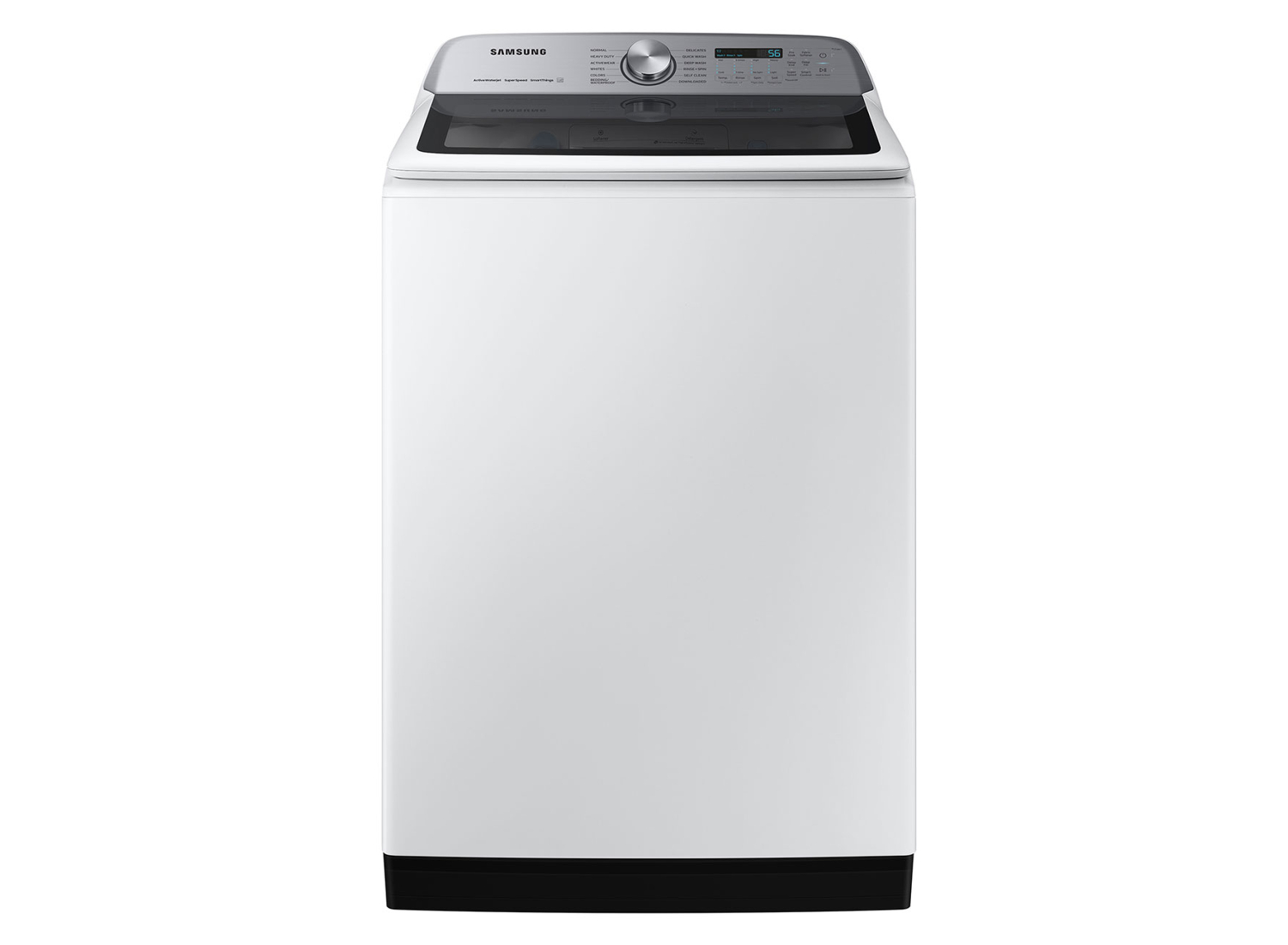 Samsung 5.4 Cu. Ft. Smart Top Load Washer With Active Wave Agitator in White