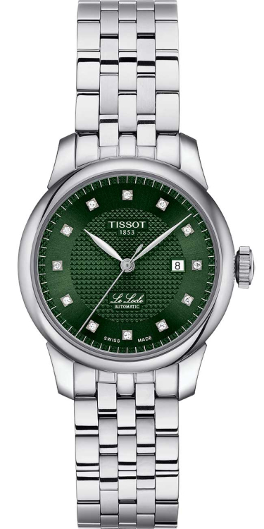 Tissot Le Locle Auto Lady Watch 29mm with Green Dial  display picture 3