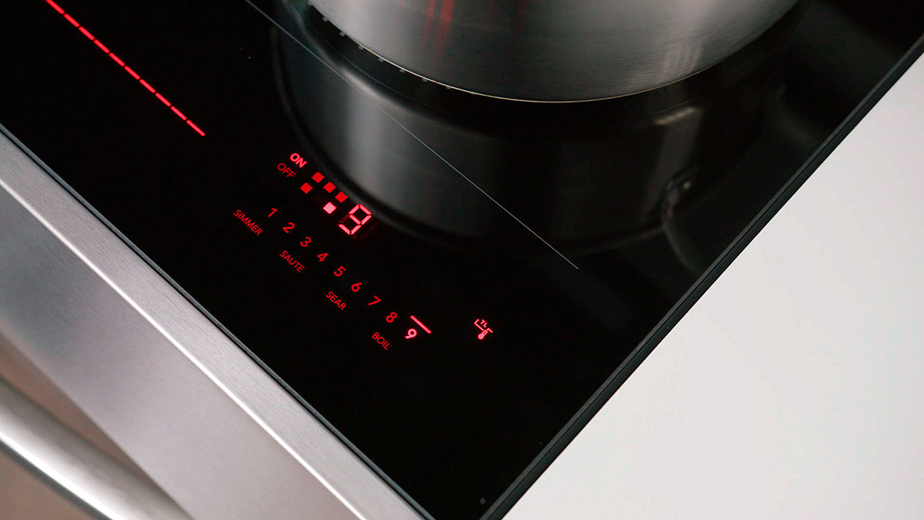 Angled View of Induction Surface Display