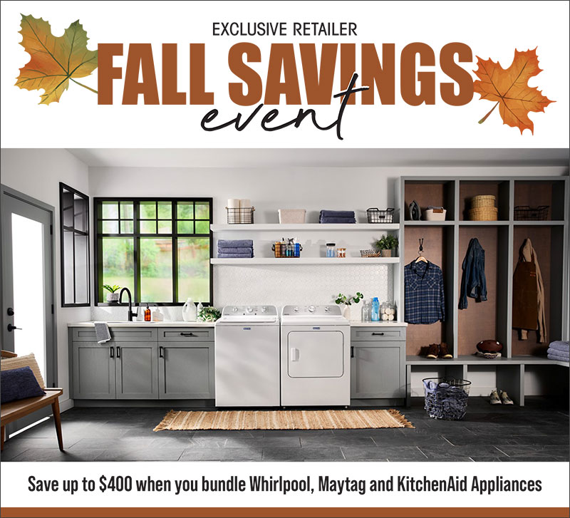 Whirlpool, KitchenAid, and Maytag Fall Online Savings Event