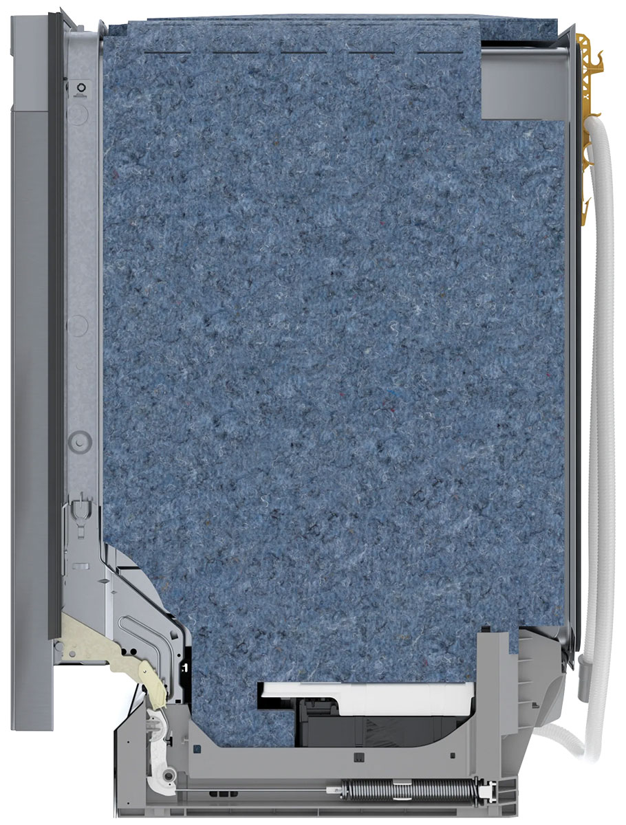 Right-side view of dishwasher.