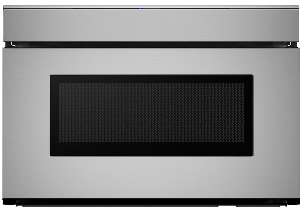 Front view of Sharp Microwave Drawer in Stainless Steel.