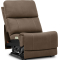 Flexsteel Carter Armless Power Recliner with Power Headrest and Lumbar in Cappuccino Fabric