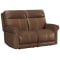 Flexsteel Alexander Power Reclining Loveseat with Power Headrest and Lumbar in Tawny Leather