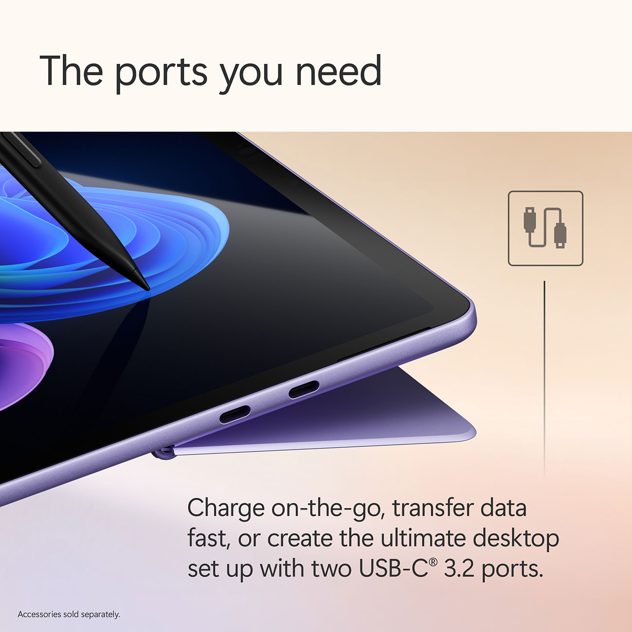 Infographic View of Microsoft Surface Pro Ports