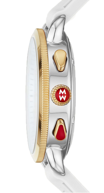 Michele Sporty Sport Sail White Silicone Watch MWW01P000017 display picture 1
