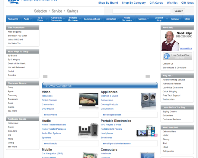 Screenshot of abt.com in 1997