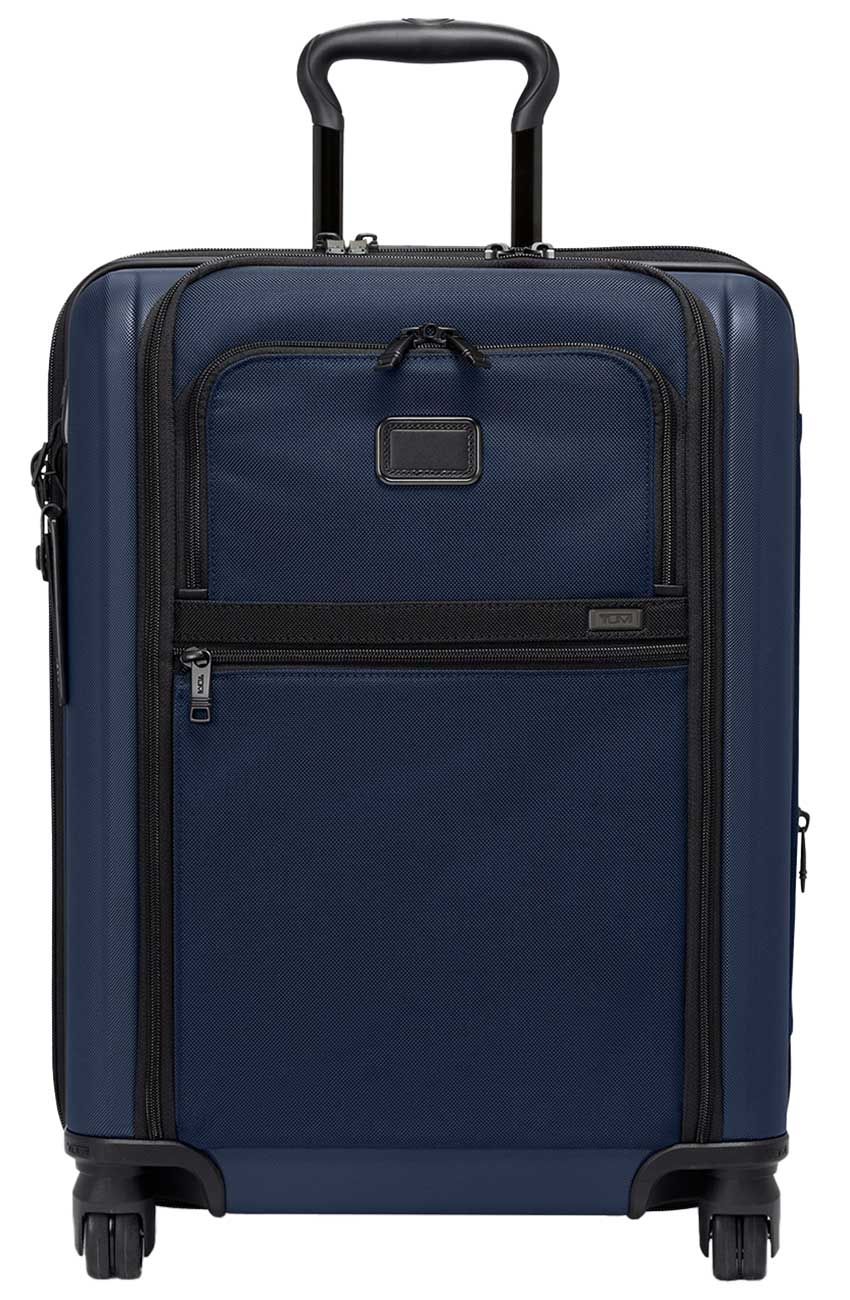 Front view of TUMI Alpha Hybrid Carry-On in Navy