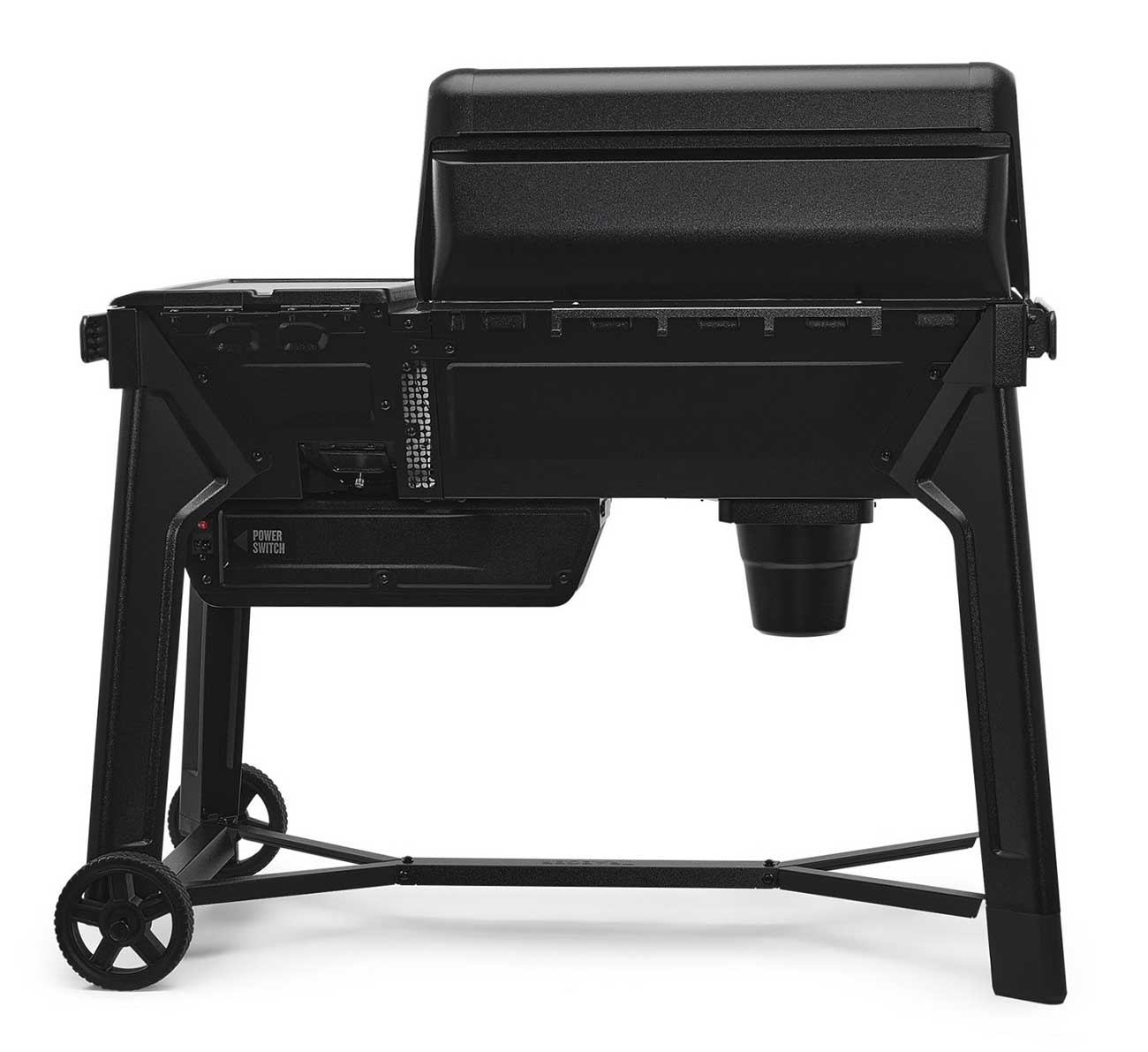 Rear view of Woodridge Wood Pellet Grill