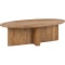 Classic Home Montengo 58-Inch Oval Coffee Table in Natural Maple