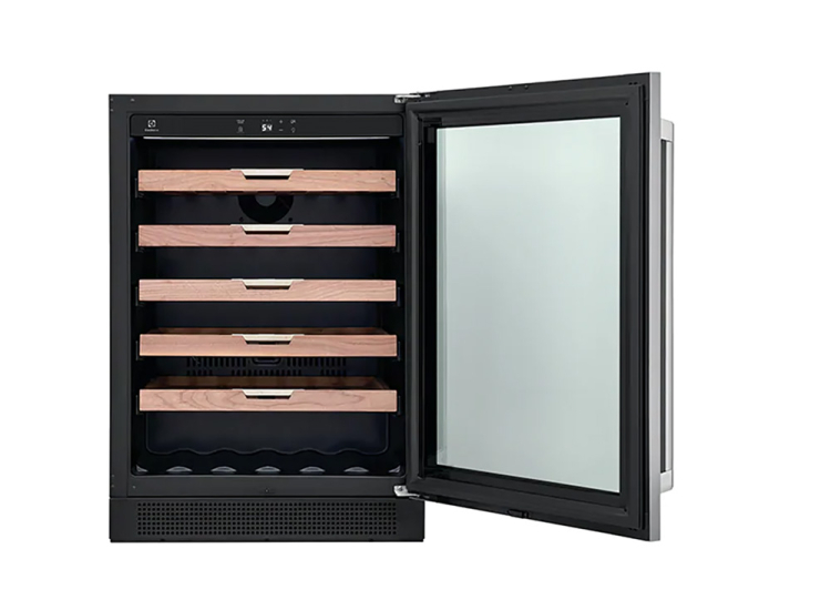 Electrolux 5.1 Cu. Ft. Under-Counter Wine Cooler 24-Inch Wide in Stainless Steel Frame - EI24WC15VS