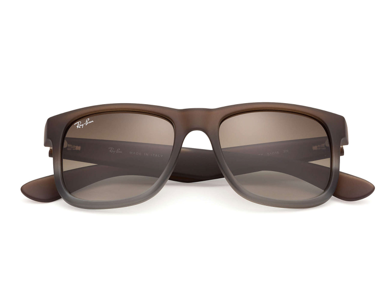Ray-Ban RB4165 Justin Rectangle Sunglasses, 55mm - RB41658547Z55