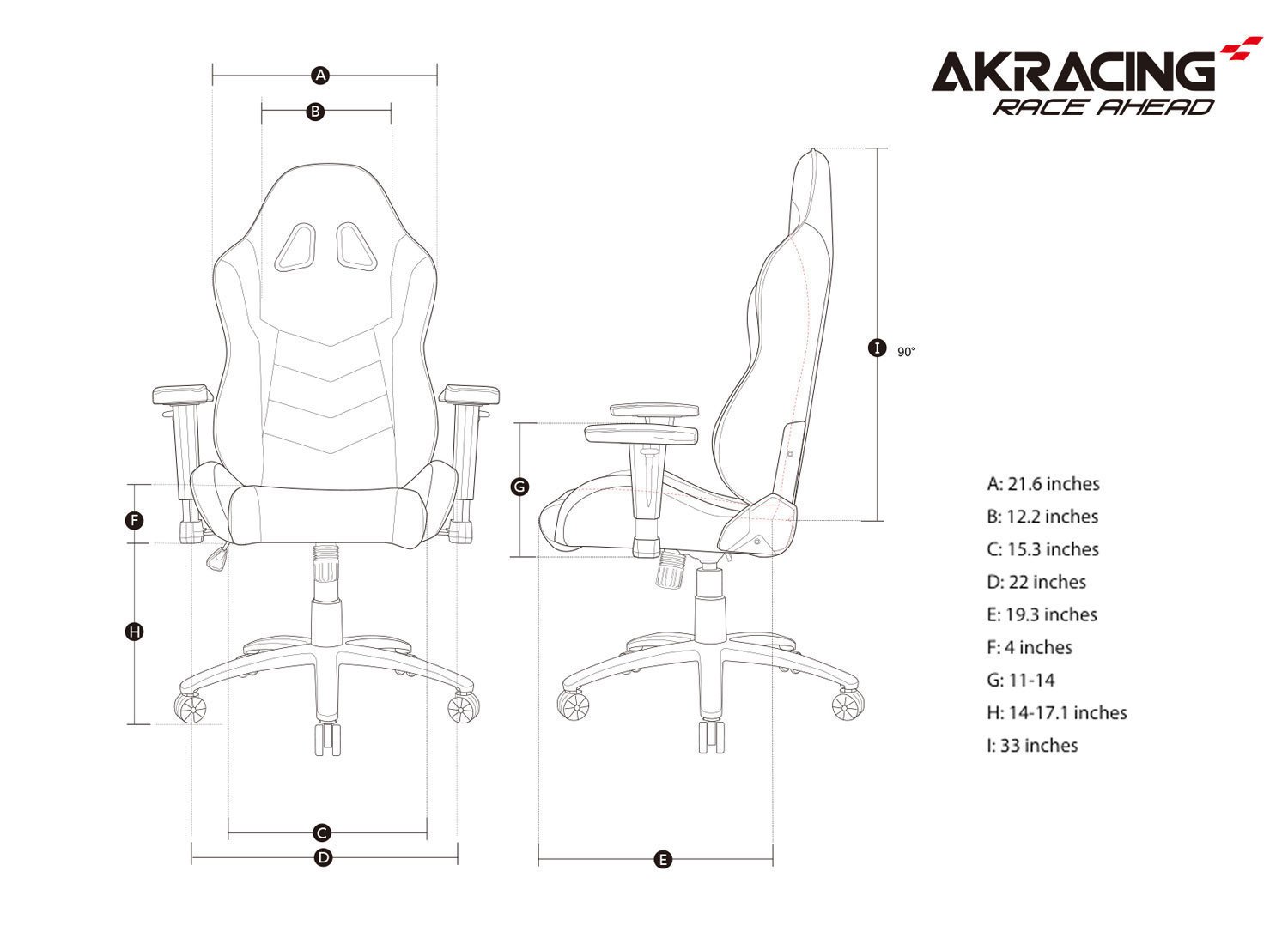 Akracing Core Series Blue Sx Gaming Chair Ak Sx Bl