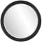 Howard Elliott George Round Mirror In Matte Black Finish