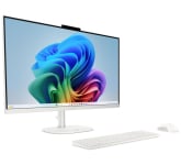 HP OmniStudio All-in-One Desktop 27-Inch AMD Ryzen AI 7 445 16GB RAM 2TB SSD in Cotton White - 27-CW0270