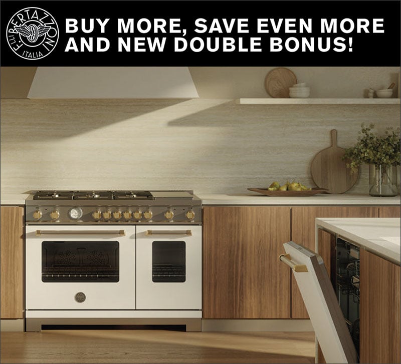 Bertazzoni Buy More, Save Even More + Double Bonus