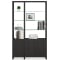 BDI Linea 50" Charcoal Stained Ash 2-Shelf System