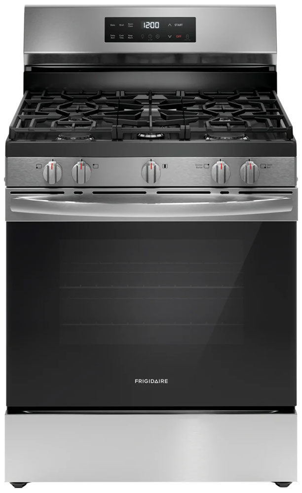 Front view of Frigidaire Range in Stainless Steel.