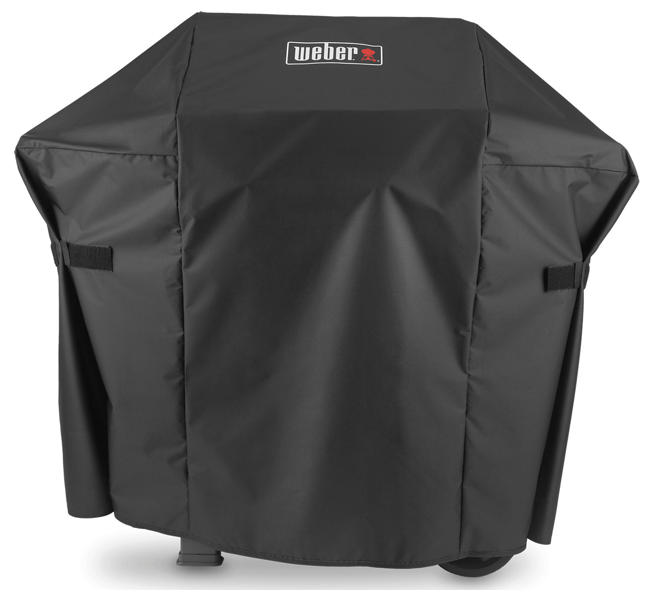 Front View of Weber Premium Grill Cover in Black