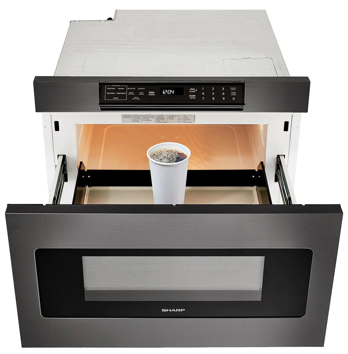 Sharp SMD2470AH Black Stainless Microwave Drawer Oven | Abt