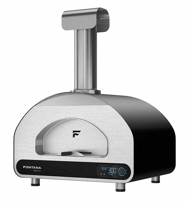 Fontana Forni Volta 70 Hybrid Fuel Outdoor Pizza Oven in Black - FFVOLTA70-B