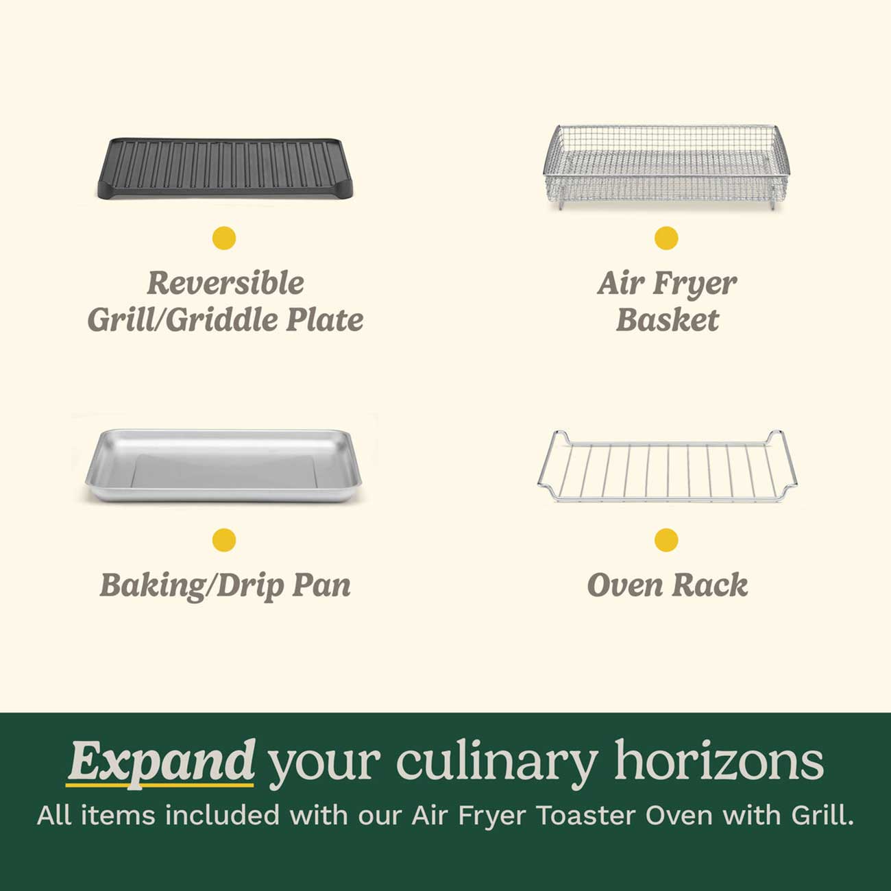 Air Fryer Toaster Oven Accessories Included Detail