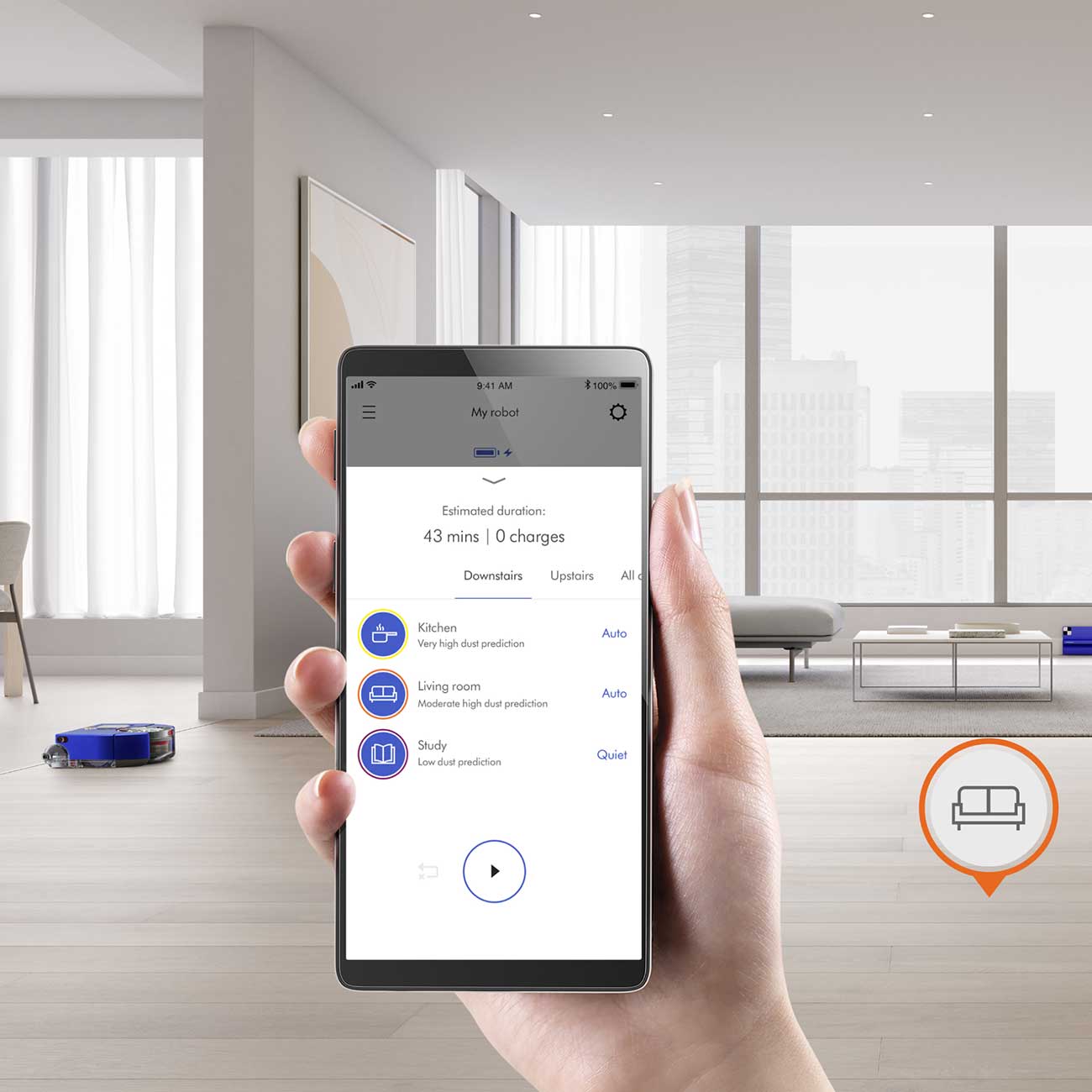 Dyson Robotic Vacuum App Control Detail 1