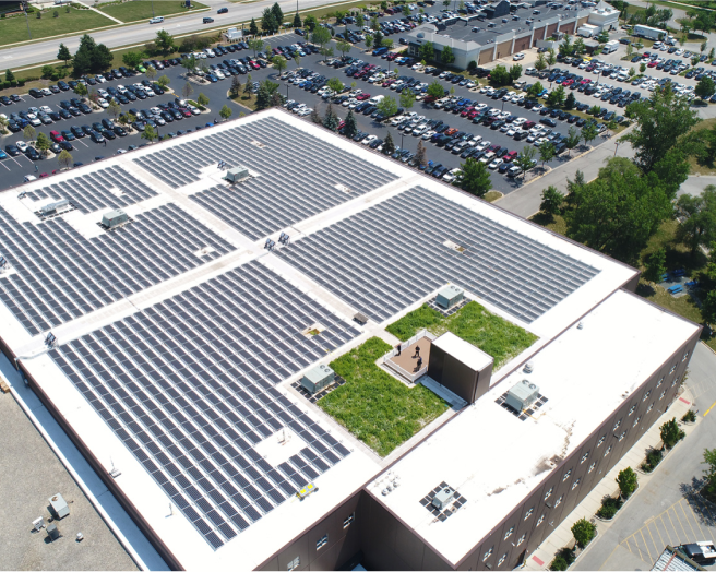 Solar panel installation at abt