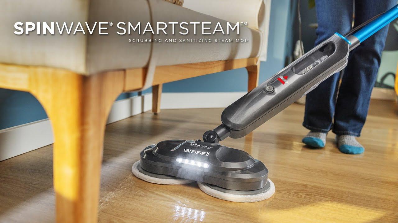Watch SpinWave SmartSteam Scrubbing & Sanitizing Spin Mop | Feature Overview