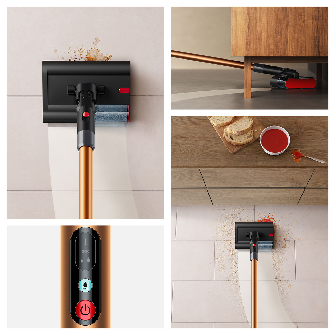 Feature View of Dyson Wet Vacuum in Use