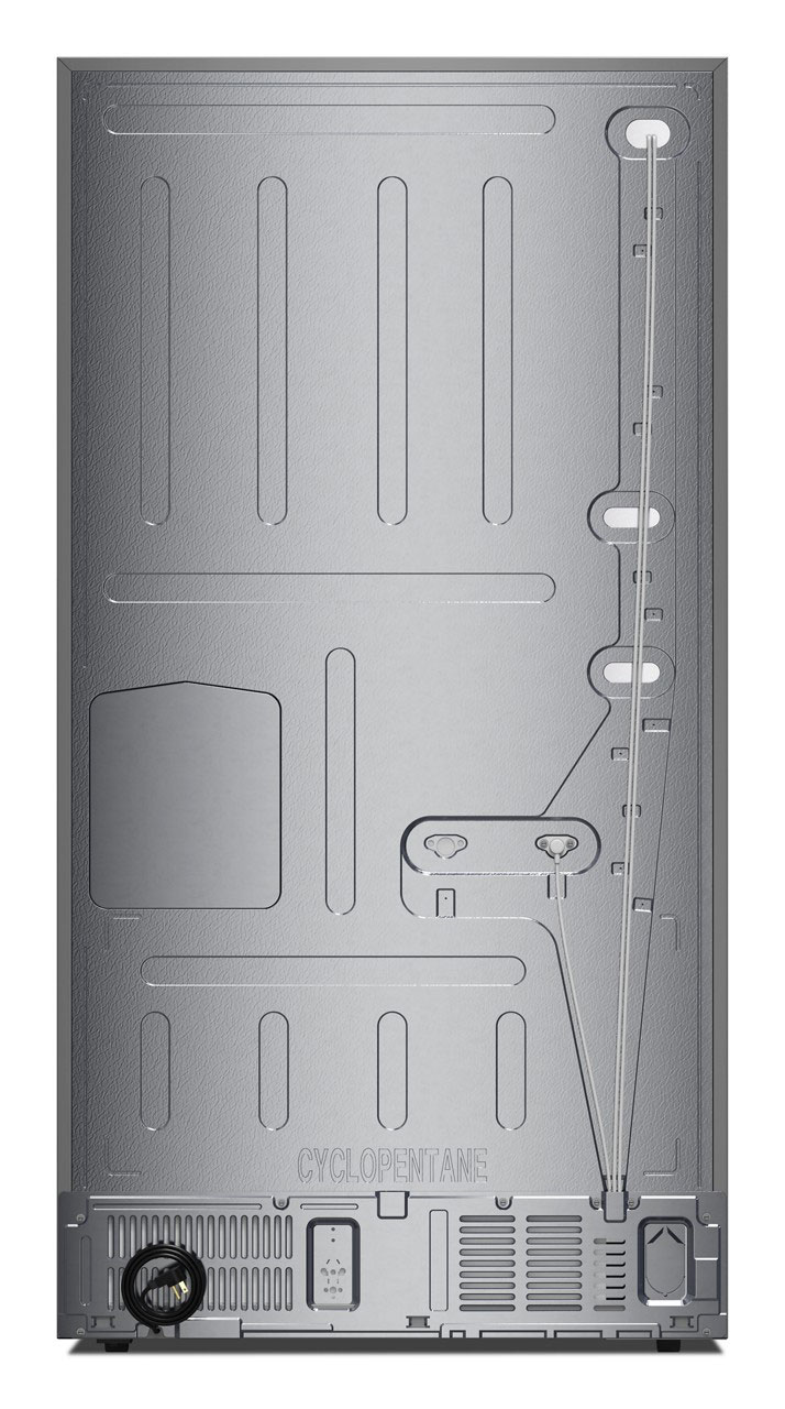 Rear View of Refrigerator