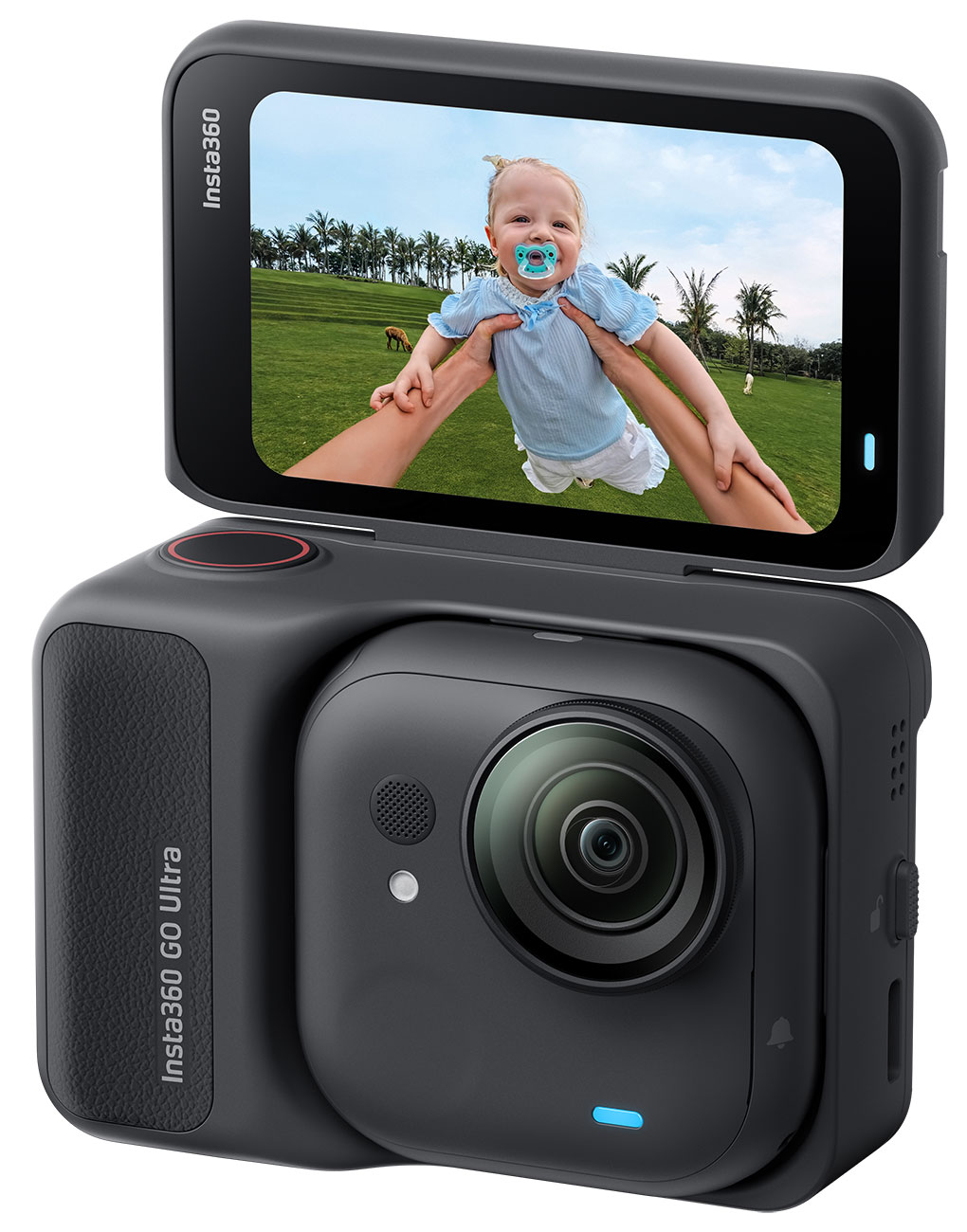 Front Angled View of Insta360 Action Camera