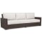 Sunset West Montecito Sofa in Cognac | Canvas Flax Sunbrella